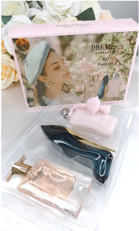 Kit 9 Dream Brand Collection Feminino - Inspirações Fem Idôle, Good Girl, Delina - 25ml cada