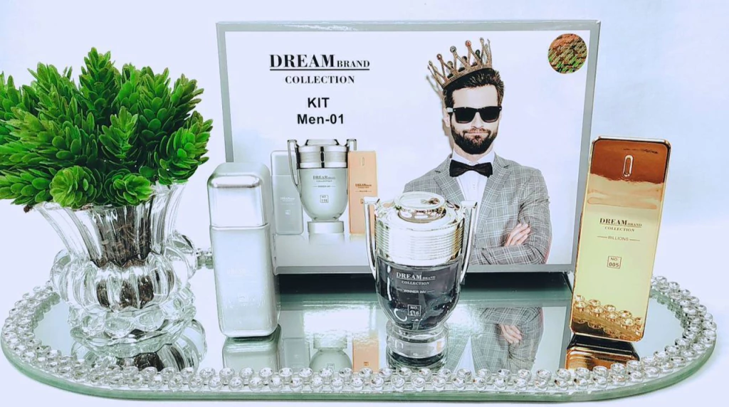 Kit 1 Dream Brand Collection - Inspirações Masc 212 Vip, Invictus e One Million - 25ml cada